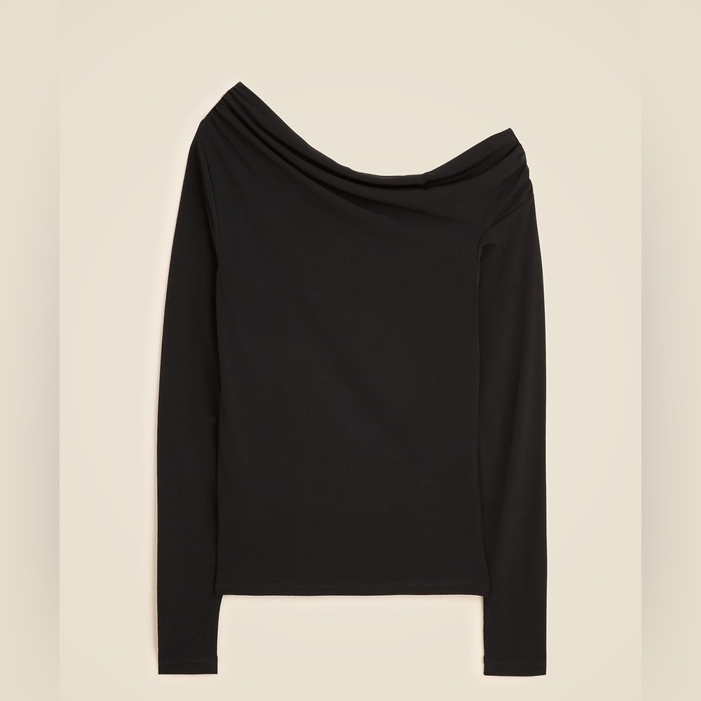 J Crew Matte jersey drapey off-the-shoulder top CQ099